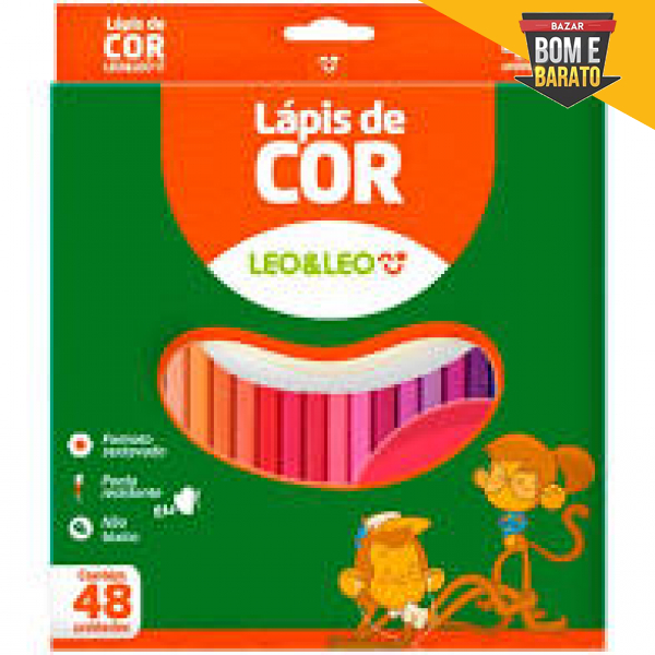 LAPIS DE COR 48 CORES LEO&LEO